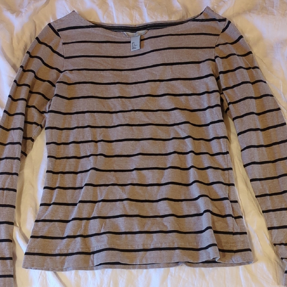 H & M Stripped Long Sleeve Shirt